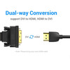Vention Adapter DVI M / HDMI F Gold plated - (ECDB0)