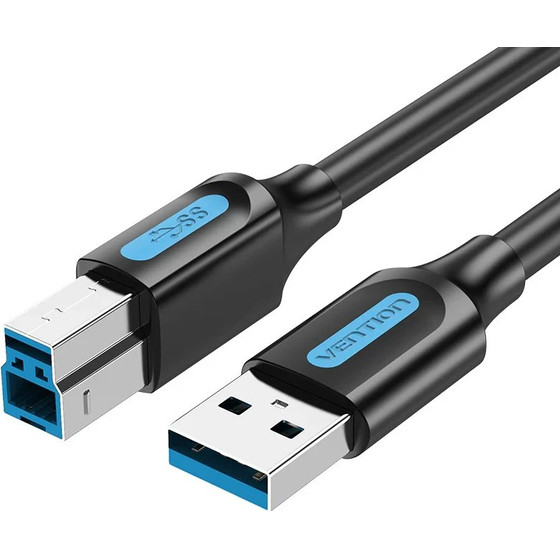 Vention USB 3.0 AM / BM - 0.5M Black - (COOBD)