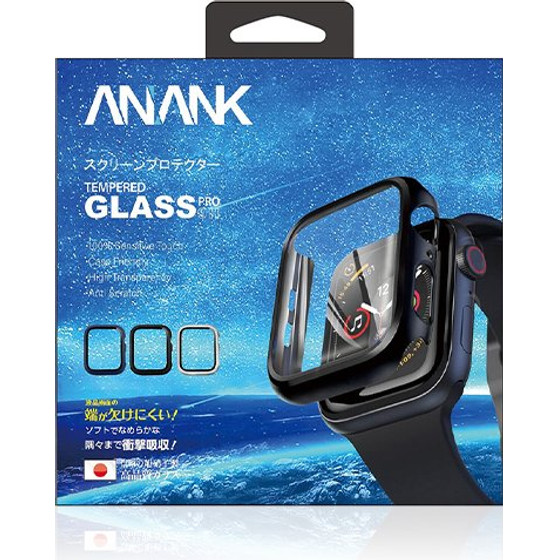 ANANK Tempered Glass + Pc Shell Apple Watch, 44mm /silver/