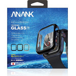 ANANK Tempered Glass + Pc Shell Apple Watch, 45mm /Black matt/