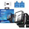 ANANK Tempered Glass + Pc Shell Apple Watch, 45mm /Black matt/