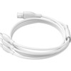 Baseus Cable 3in1, USB-A, 1.3m, 3.5A, Ultra-Fast /white/ - P10376303211-00