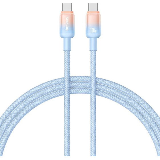 Baseus Cable Type-C - Type-C, 1m, 100W, Discolor Series /blue/ - P10374902311-00