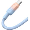 Baseus Cable Type-C - Type-C, 1m, 100W, Discolor Series /blue/ - P10374902311-00