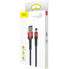 Baseus Cable USB-A - Lightning, 1m, 2.4A, Set 20 Pieces /Black + red/ - CALKLF-G91
