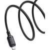 Baseus Cable USB-A - Lightning, 1m, 2.4A, Silky Series /black/ - P10377702113-00