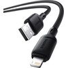Baseus Cable USB-A - Lightning, 1m, 2.4A, Silky Series /black/ - P10377702113-00