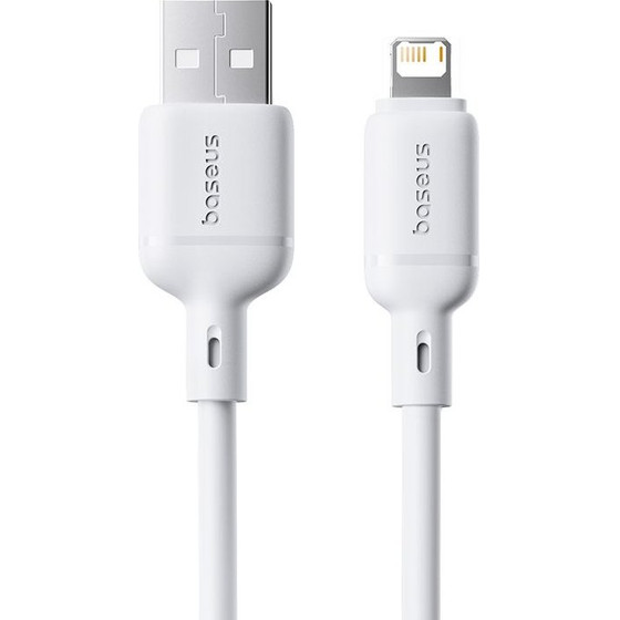 Baseus Cable USB-A - Lightning, 1m, 2.4A, Silky Series /white/ - P10377702213-00