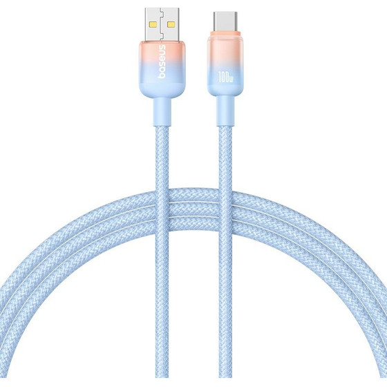 Baseus Cable USB-A - Type-C, 1m, 100W, Discolor Series /blue/ - P10374903311-00