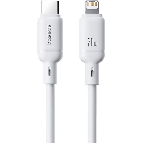 Baseus Cable USB-C - Lightning, 1m, 20W, Silky Series /white/ - P10377700213-00