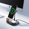 Baseus Holder + 3-in-1 Charging Station Wireless Magnetic Qi2 45W Enerfill FS41 With Tec Cooling, For Desk /black/ - P10281904123-01