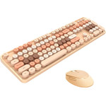 MOFII Keyboard And Mouse SMK-623387AG, Wireless /Sweet beige/