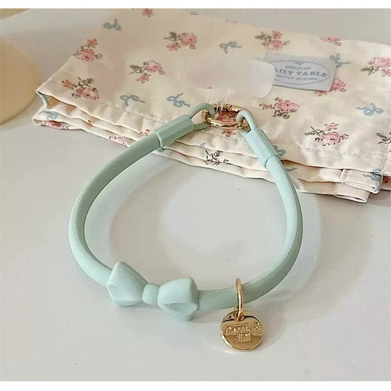 Accessory/ Wristband/ Keychain Silicone Ribbon /mint/ OEM