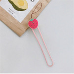 Accessory/ Wristband/ Keychain Silicone Silky Ring / Smiled strawberry/ OEM