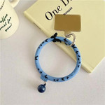 Accessory/ Wristband/ Keychain Silicone Silky Ring /Blue butterfly/ OEM