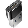 Adapter USB-A 2.0 To USB-C /black/ OEM