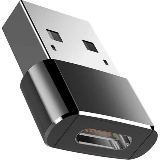 Adapter USB-A 2.0 To USB-C /black/ OEM