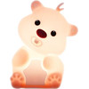 Nimbo Night Lamp Silicone Bear, PAT, 3-whites, Usb /white/ OEM