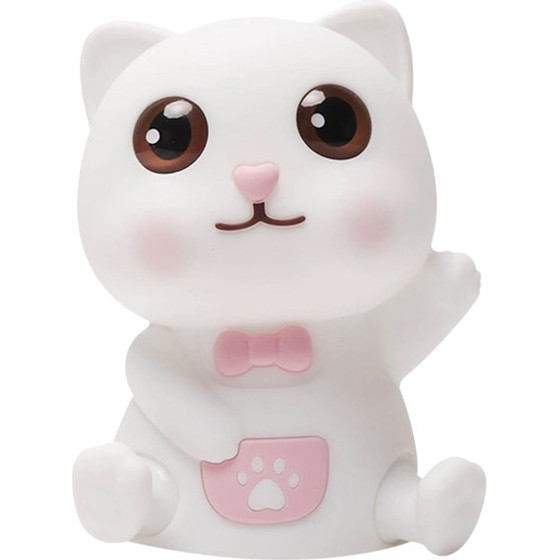 Nimbo Night Lamp Silicone Cat, PAT, colorful, Usb /white/ OEM