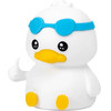 Nimbo Night Lamp Silicone Duck With glasses, PAT, colorful, Usb /white/ OEM