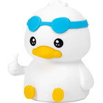 Nimbo Night Lamp Silicone Duck With glasses, PAT, colorful, Usb /white/ OEM