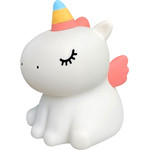 Nimbo Night Lamp Silicone Fluffy unicorn, PAT, 3-whites, Usb /white/ OEM