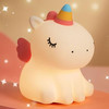 Nimbo Night Lamp Silicone Fluffy unicorn, PAT, 3-whites, Usb /white/ OEM