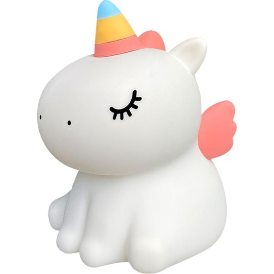 Nimbo Night Lamp Silicone Fluffy unicorn, PAT, 3-whites, Usb /white/ OEM