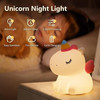 Nimbo Night Lamp Silicone Fluffy unicorn, PAT, 3-whites, Usb /white/ OEM