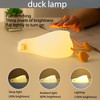 Nimbo Night Lamp Silicone Laying duck, PAT, 3-whites, USB, Timer /white/ OEM