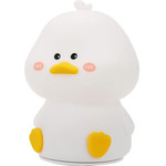 Nimbo Night Lamp Silicone Little duck, PAT, 4-whites, USB, Timer /white/ OEM