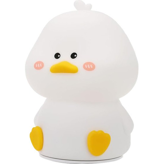 Nimbo Night Lamp Silicone Little duck, PAT, 4-whites, USB, Timer /white/ OEM