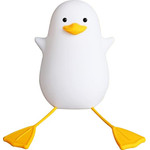 Nimbo Night Lamp Silicone Long-Legged duckling, PAT, 3-whites, USB, Timer /white/ OEM