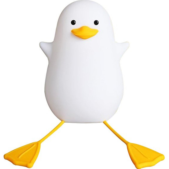 Nimbo Night Lamp Silicone Long-Legged duckling, PAT, 3-whites, USB, Timer /white/ OEM