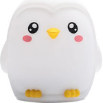 Nimbo Night Lamp Silicone Penguin, PAT, 3-whites, Usb /white/ OEM