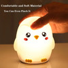 Nimbo Night Lamp Silicone Penguin, PAT, 3-whites, Usb /white/ OEM