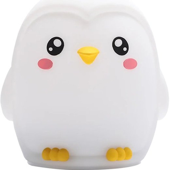 Nimbo Night Lamp Silicone Penguin, PAT, 3-whites, Usb /white/ OEM