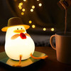 Nimbo Night Lampsilicone Drinking duck, PAT, colorful, USB, Timer /white/ OEM