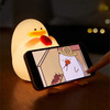 Nimbo Night Lampsilicone Drinking duck, PAT, colorful, USB, Timer /white/ OEM