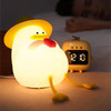 Nimbo Night Lampsilicone Drinking duck, PAT, colorful, USB, Timer /white/ OEM