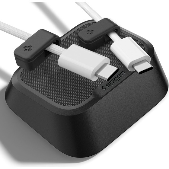 Spigen Magnetic Cable Holder, black - (APP11145)