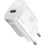 Joyroom JR-TF4 18W USB-A Wall Charger - White - (JR-TF4 white)