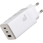 Joyroom JR-TG10 65W GaN 2x USB-C + USB-A wall charger with 100W USB-C - USB-C 1.2m cable - white - (JR-TG10 white)