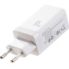 Joyroom JR-TG10 65W GaN 2x USB-C + USB-A wall charger with 100W USB-C - USB-C 1.2m cable - white - (JR-TG10 white)