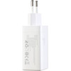 Joyroom JR-TG10 65W GaN 2x USB-C + USB-A wall charger with 100W USB-C - USB-C 1.2m cable - white - (JR-TG10 white)