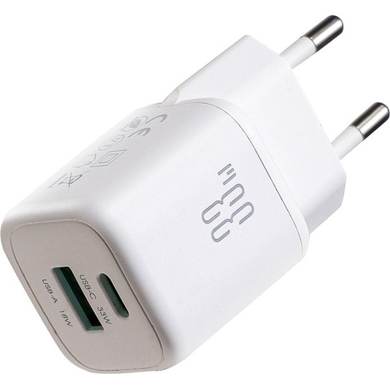 Joyroom JR-TG7 33W USB-A + USB-C Wall Charger - White - (JR-TG7 white)