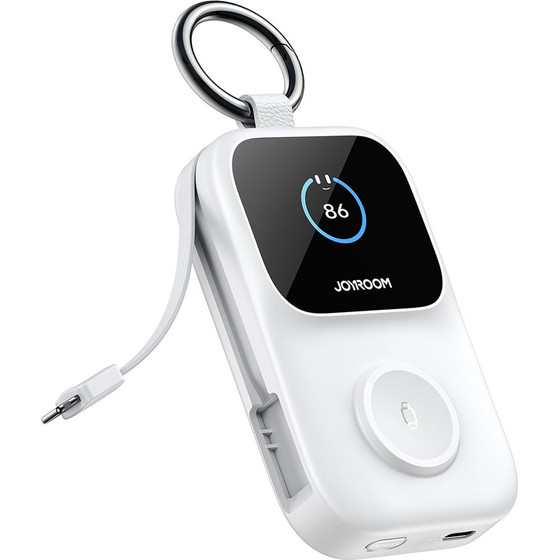 Joyroom JR-W19 5000mAh Powerbank with 5W Wireless Watch Charging - White - (JR-W19 White)