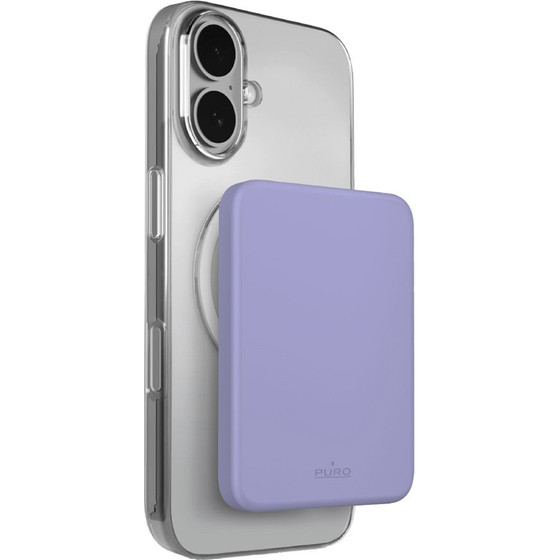Puro 4200mAh Ultra-Thin MagSafe Compatible USB-C Power Bank - Purple - (PUFCBB40P2MAGPINK17)