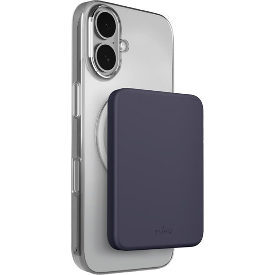 Puro 4200mAh Ultra-Thin MagSafe USB-C Compatible Power Bank - Gray - (PUFCBB40P2MAGDKBL17)