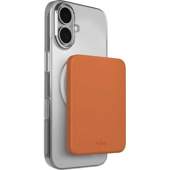 Puro 4200mAh Ultra-Thin MagSafe USB-C Compatible Power Bank - Orange - (PUFCBB40P2MAGORA17)